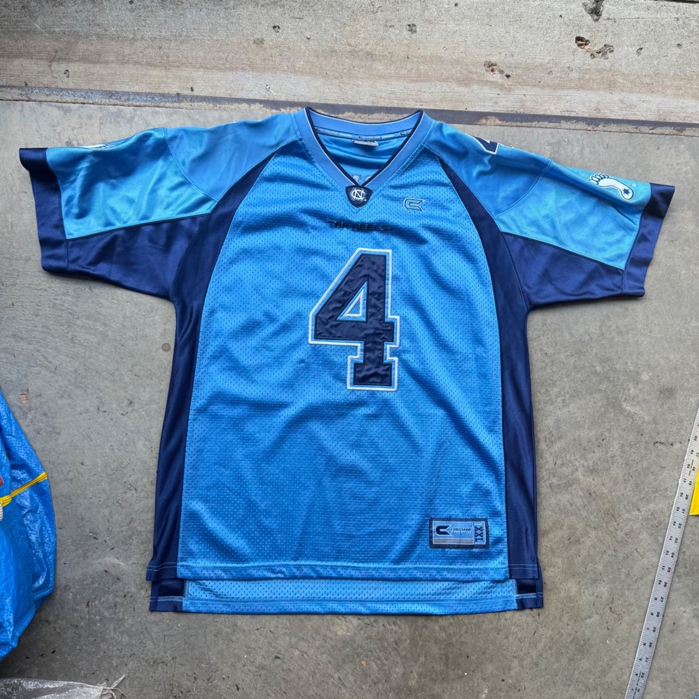 Colosseum North Carolina Tar Heels Jersey Mens Large Blue Football UNC Vintage